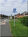 SJ8803 : National Cycle Route 81 entering Bilbrook (at Joey's Lane) by John M
