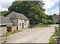 View toward the village street, from the farmyard, Manor Farm, Poxwell