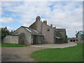 Yard and rear of farmhouse at Heworth House Farm