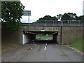 Cycle path goes under the A602 roundabout