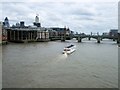 TQ3280 : Pleasure boat on the Thames by Paul Gillett