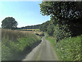 Un-named lane southwest of Upper Horsehall Hill Farm