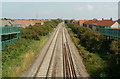 ST3561 : A view NE from a railway footbridge, Weston-super-Mare by Jaggery