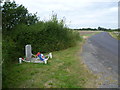 Memorial to Pilot Officer Arthur Clarke near Newchurch