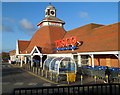 Clock tower, Tesco Abbotsmead Road superstore, Hereford