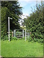 Gate on the path to Woburn