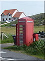 NF7004 : Ardmore: postbox № HS9 9 and phone by Chris Downer