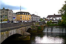 M2925 : Galway - River Corrib Walk - O'Brien's Bridge, Canal Dam, River Corrib by Suzanne Mischyshyn