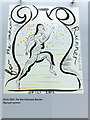 TQ3180 : Olympic Poster: For the Unknown Runner by  Chris Ofili by PAUL FARMER