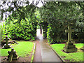 Path in All Saints churchyard