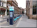 TQ3381 : Aldgate, bicycle hire by Mike Faherty