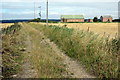 Track to farm buildings