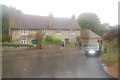 Walking in the rain - South Downs Way at Litlington