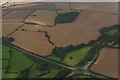 Louth bypass A157 roundabout and old rifle range (aerial)