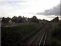 A crossing of train lines