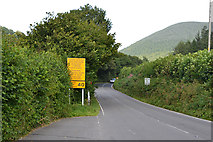 SH8612 : The A458 approaching Mallwyd from the east by Nigel Brown