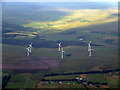 Muirhall wind farm from the air