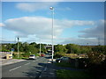 Looking down Spittal Hardwick Lane towards the M62