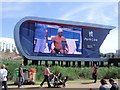 TQ3785 : Big Screen - Olympic Park by Paul Gillett