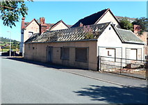 SO4383 : Derelict building, Station Crescent, Craven Arms by Jaggery