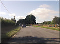 Caravan site entrance at Erwbarfe Farm