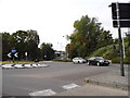 Roundabout on Brighton Road from Marlpit Lane