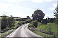 A485 approaching Aberglwydeth