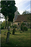 TL2321 : Churchyard, St Mary and St Thomas, Knebworth by Jim Osley