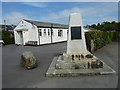 War memorial outside the village hall