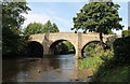 SK2572 : Baslow road bridge over river Derwent by J.Hannan-Briggs