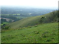 The scarp slope at Colley Hill