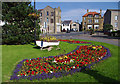 SD4161 : Floral display, Heysham village by Ian Taylor