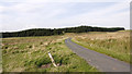 NY9320 : Minor road crossing Great Moss by Trevor Littlewood