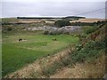 Derelict industrial estate buildings at Inverboyndie