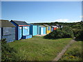 Colourful beach huts