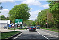 A21 approaching a roundabout at Green Street Green