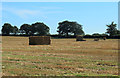 2012 : Baled straw in a harvested field