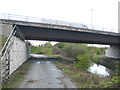 SP2186 : M6 eastbound crosses the River Blythe by Robin Stott