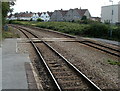 Wooden level crossing at the southern edge of Weston-super-Mare railway station