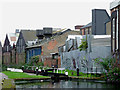 Lock and industrial buildings near Saltley, Birmingham