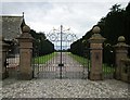 SJ4853 : Gate Entrance at Broxton Old Hall by Jeff Buck