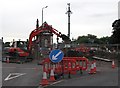 Tramway works north of Wilford Toll Bridge