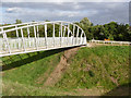 SK7953 : Queen's Sconce, pedestrian bridge  by Alan Murray-Rust
