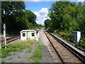 View up the line from Motspur Park station