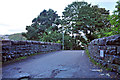 Railway bridge with road leading to Lochavullin Industrial Estate