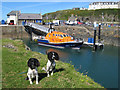 NW9954 : Portpatrick lifeboat and pontoon by Jonathan Wilkins