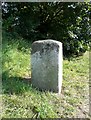 North face of milestone, High Street, Graveley