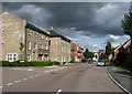 TL2527 : Town houses in the suburbs, Mendip Way, Great Ashby, Stevenage by Humphrey Bolton