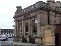 TF4609 : Hole in the wall - HSBC Bank, Old Market, Wisbech by Richard Humphrey