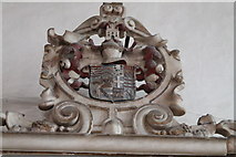 TF0904 : Crest on Bridget Carre Memorial by J.Hannan-Briggs
